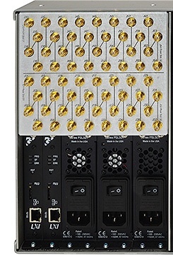 SLM32 rear panel detail L-band matrix system